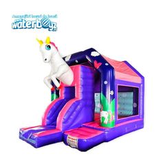 Inchiriere bouncer Gonflabil Unicorn Roz