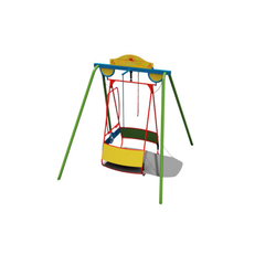 Leagan pentru copii incluziv cu 1 loc, 3-14 ani, 856x307x268 cm