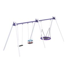 Ansamblu de leagane pentru copii Trio, 2-12 ani,  583x213x243 cm