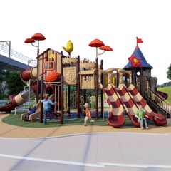 Complex de joaca din metal pentru copii Ancient Tree 1, exterior, 3-15 ani, 1140x750x550 cm