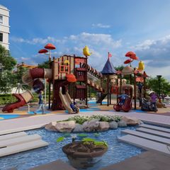 Complex de joaca din metal pentru copii Ancient Tree 2, exterior, 3-15 ani, 1150x900x550 cm