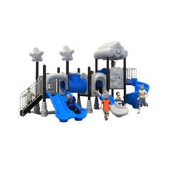 Complex de joaca din metal pentru copii Cloud 5, exterior, 3-15 ani, 700x320x380 cm