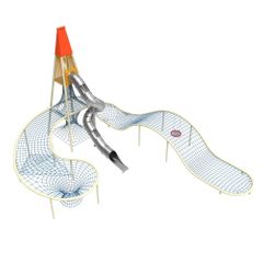 Complex de joaca din metal pentru copii Cosmix, exterior, 12-16 ani, 1660x1350x979 cm