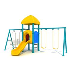 Complex de joaca din metal pentru copii 23, exterior, 3-15 ani, 560x350x360 cm