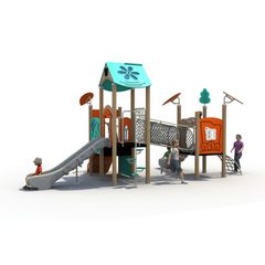 Complex de joaca din metal pentru copii Nature 1, exterior, 3-15 ani, 710x350x370 cm