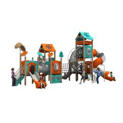 Complex de joaca din metal pentru copii Nature 3, exterior, 3-15 ani, 940x560x470 cm