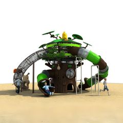 Complex de joaca din metal pentru copii Secret Forest 9, exterior, 3-15 ani, 760x720x550 cm