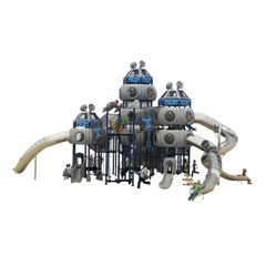 Complex de joaca din metal pentru copii Space Base 1, exterior, 3-15 ani, 1580x1350x850 cm