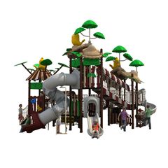 Complex de joaca din metal pentru copii Tree House 6, exterior, 3-15 ani, 860x690x550 cm