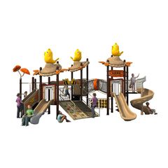 Complex de joaca din metal pentru copii Tree House 7, exterior, 3-15 ani, 770x710x450 cm