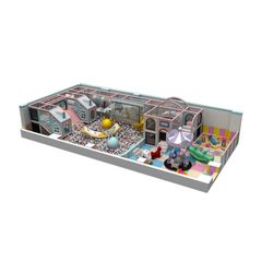 Loc de joaca modular de interior pentru copii Dreamy House, 3-12 ani