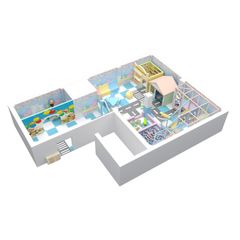 Loc de joaca modular de interior pentru copii Hero Kids, 3-12 ani