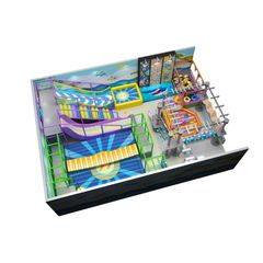 Loc de joaca modular de interior pentru copii Infinity Play, 3-12 ani