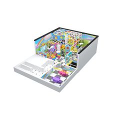 Loc de joaca modular de interior pentru copii Rainbow World 3, 3-12 ani