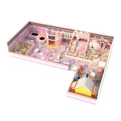 Amenajare completa loc de joaca de interior Serene Pink, 3-12 ani