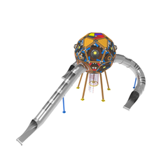 Loc de joaca din lemn pentru copii Arhimede 5, exterior, 5-16 ani, 870x1270x570 cm