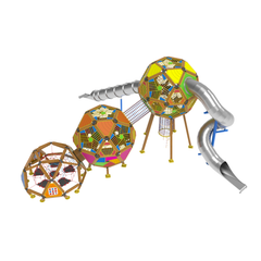 Loc de joaca din lemn pentru copii Arhimede 8, exterior, 5-16 ani, 1060x1440x580 cm