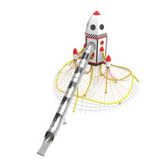 Complex de joaca din metal pentru copii Rocket, exterior, 3-14 ani, 960x1150x450 cm