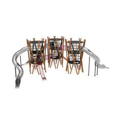 Loc de joaca din lemn pentru copii Royal Tower 7, exterior, 5-16 ani, 1960x1310x660 cm