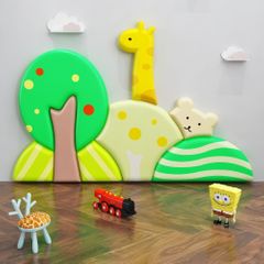 Panou de perete Soft Play cu burete, model Safari, pentru locuri de joaca de interior