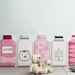 Sponge wall panel model Bottles