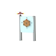 Panou educativ Busola pentru copii, 2-6 ani, lemn