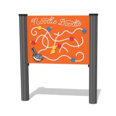 Panou interactiv Noodle pentru copii, +2 ani, 80x120 cm, metal si plastic HDPE, portocaliu