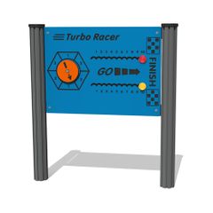 Panou interactiv pentru copii Turbo Racer, 2+ ani, 120x80 cm, albastru