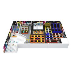 Amenajare la cheie parc de trambuline Color Run, 3-12 ani