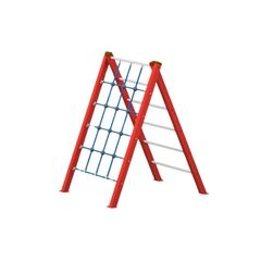 Sistem de catarare cu franghii de exterior pentru copii Model 5, 3-12 ani, 172x112x150 cm, lemn