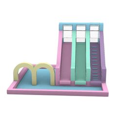 Tobogan gonflabil Aqua Candy, +3 ani, 800x800x500 cm