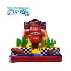 Tobogan gonflabil Cars cu două pante 12*6*10