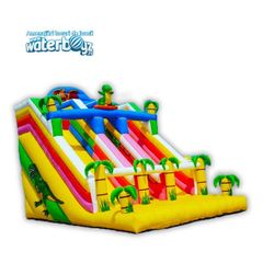 Tobogan Gonflabil Dino cu doua pante