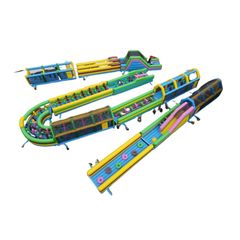 Traseu gonflabil cu obstacole model 3