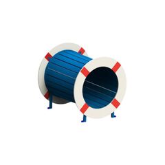 Tunel Lifebelt Toddler, 0-3 ani, 98x99x102 cm, lemn, albastru