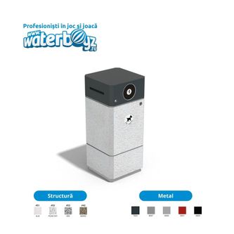 Concrete Urban Waste Bin 13