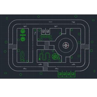 2D Figure Road circuit education