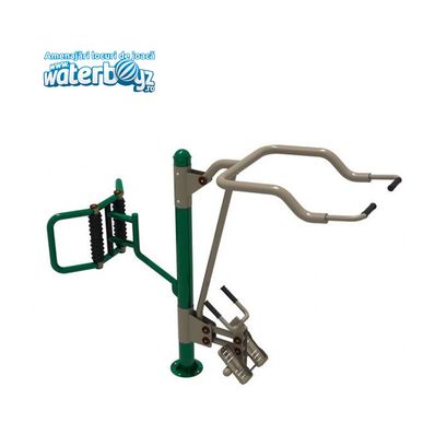 Aparat fitness pentru persoane cu dizabilitati Model 8, exterior, 220x185x120 cm, metal si plastic LLDPE