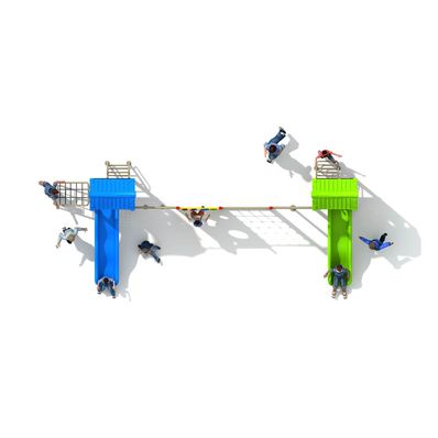 Complex de joaca pentru copii de metal Economy 8, exterior, 3-12 ani, 750x310x310 cm