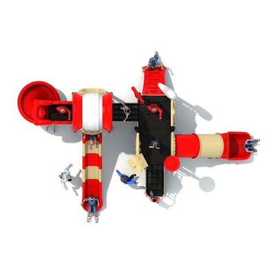 Complex de joaca pentru copii de metal Fun Land 2, exterior, 3-12 ani, 780x480x400 cm