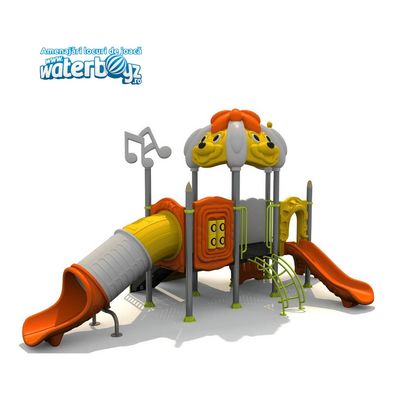 Complex de joaca pentru copii de metal Puppy Land 10, exterior, 3-12 ani, 690x460x380 cm