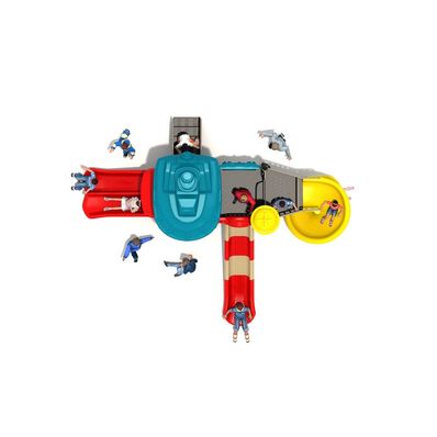 Complex de joaca pentru copii de metal Submarin Mic, exterior, 3-12 ani, 590x460x430 cm