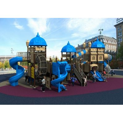 Complex de joaca pentru copii de metal Castle 1, exterior, 3-12 ani, 1450x820x540 cm