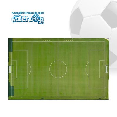 Teren de fotbal cu gazon sintetic