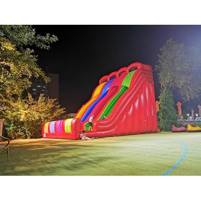 Inflatable Slide with 3 Slopes