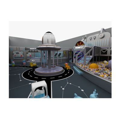 Amenajare completa loc de joaca de interior Space Academy, 3-12 ani, 3600x3200x650 cm