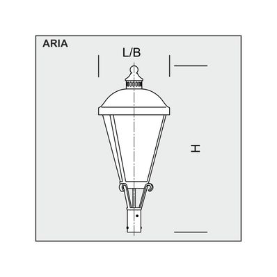 Street lighting pole Lyon Aria