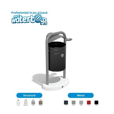 Metal Urban Waste Bin 2