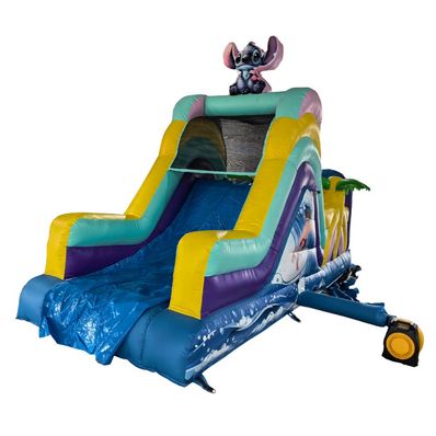Cursă cu obstacole și tobogan Jungle Surf, +3 ani, 725&times;240&times;450 cm