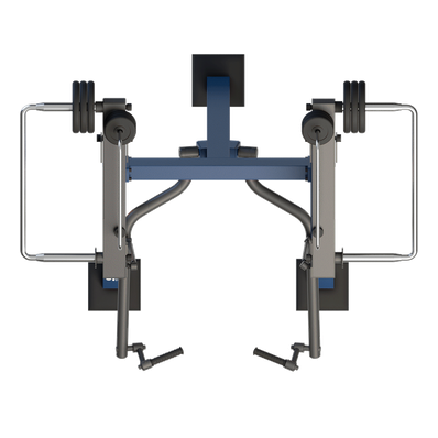 Aparat de fitness pentru biceps pentru exterior, 166x209x204 cm, otel inoxidabil